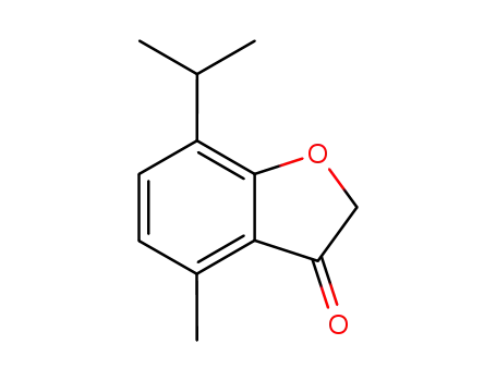 Molecular Structure of 100121-58-2 (3(2H)-Benzofuranone, 4-methyl-7-(1-methylethyl)-)