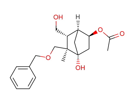Bicyclo[2.2.1]heptane-1,3-diol,
5-(hydroxymethyl)-6-methyl-6-[(phenylmethoxy)methyl]-, 3-acetate,
(1R,3S,4S,5R,6R)-