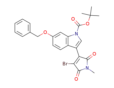 tert-butyl 6-(benzyloxy)-3-(4-bromo-1-methyl-2,5-dioxo-2,5-dihydro-1H-pyrrol-3-yl)-1H-indole-1-carboxylate