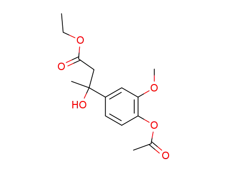 ethyl 2-(4-acetoxy-3-methoxyphenyl)-2-hydroxybutanoate