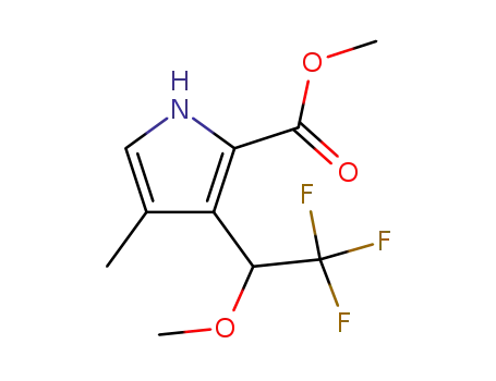 4-Methyl-3-(2,2,2-trifluoro-1-methoxy-ethyl)-1H-pyrrole-2-carboxylic acid methyl ester