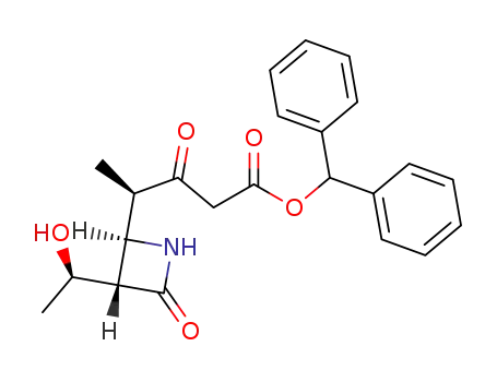 (3S,4R)-3-<(1R)-1-hydroxyethyl>-4-<(1R)-3-diphenylmethoxycarbonyl-1-methyl-2-oxopropyl>-2-azetidinone