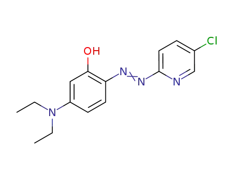 Molecular Structure of 26015-51-0 (2-(5-Chloro-2-pyridylazo)-5-diethylaminophenol)