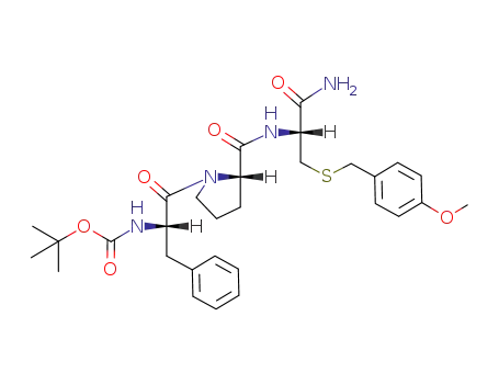 ((S)-1-Benzyl-2-{(S)-2-[(R)-1-carbamoyl-2-(4-methoxy-benzylsulfanyl)-ethylcarbamoyl]-pyrrolidin-1-yl}-2-oxo-ethyl)-carbamic acid tert-butyl ester