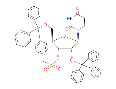 1-[4-methylsulfonyloxy-3-trityloxy-5-(trityloxymethyl)oxolan-2-yl]pyrimidine-2,4-dione cas  56889-16-8