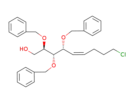 (Z)-(2R,3S,4R)-2,3,4-tris(benzyloxy)-9-chloro-5-nonen-1-ol