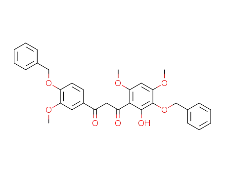 1,3-Propanedione,
1-[2-hydroxy-4,6-dimethoxy-3-(phenylmethoxy)phenyl]-3-[3-methoxy-4-(
phenylmethoxy)phenyl]-
