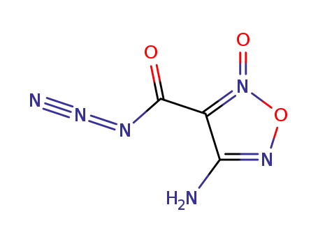 Molecular Structure of 166112-18-1 (4-aminofuroxan-3-carboxylic acid azide)