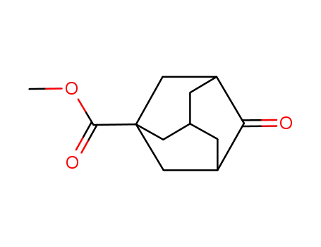 Molecular Structure of 56674-88-5 (4-Oxoadamantane-1-carboxylic acid methyl ester)