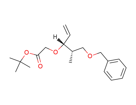 (1R,2S)-<3-(benzyloxy)-2-methyl-1-(ethenyl)propoxy>acetic acid 1,1-dimethylethyl ester