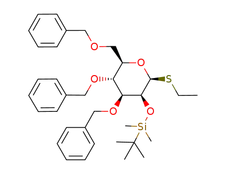 ethyl 3,4,6-tri-O-benzyl-2-O-(tert-butyldimethylsilyl)-1-thio-β-D-mannopyranoside