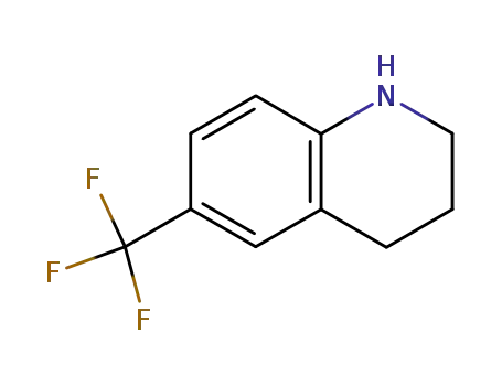Molecular Structure of 75414-00-5 (6-(TRIFLUOROMETHYL)-1,2,3,4-TETRAHYDROQUINOLINE)
