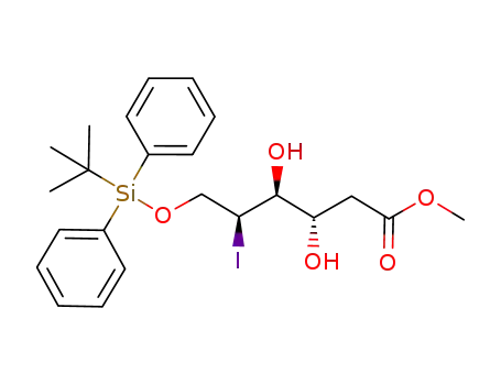 (3S,4S,5S)-6-(tert-Butyl-diphenyl-silanyloxy)-3,4-dihydroxy-5-iodo-hexanoic acid methyl ester