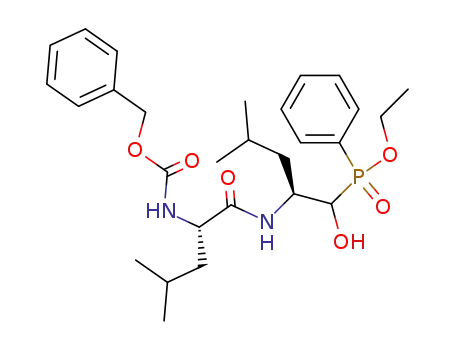 [(S)-2-((S)-2-Benzyloxycarbonylamino-4-methyl-pentanoylamino)-1-hydroxy-4-methyl-pentyl]-phenyl-phosphinic acid ethyl ester