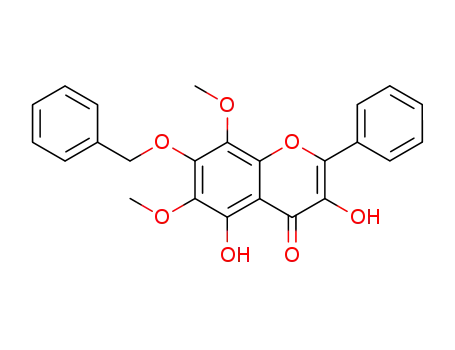 4H-1-Benzopyran-4-one,
3,5-dihydroxy-6,8-dimethoxy-2-phenyl-7-(phenylmethoxy)-