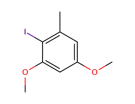 Molecular Structure of 102879-22-1 (Benzene, 2-iodo-1,5-dimethoxy-3-methyl-)