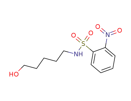 Molecular Structure of 196214-24-1 (N-(5-hydroxypentyl)-2-nitrobenzenesulfonamide)