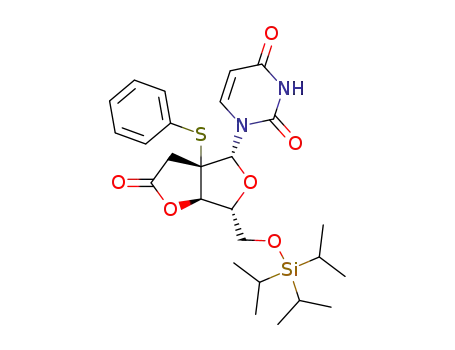 1-((3aS,4R,6R,6aR)-2-Oxo-3a-phenylsulfanyl-6-triisopropylsilanyloxymethyl-hexahydro-furo[3,4-b]furan-4-yl)-1H-pyrimidine-2,4-dione