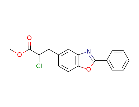 methyl 3-(2-phenylbenzoxazol-5-yl)-2-chloropropionate