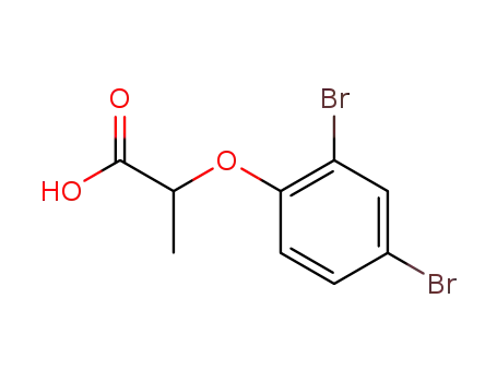 Molecular Structure of 6965-70-4 (2-(2,4-DIBROMOPHENOXY)PROPANOIC ACID)