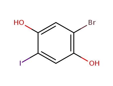1,4-Benzenediol, 2-bromo-5-iodo-