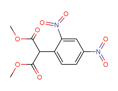 Molecular Structure of 59562-41-3 (DIMETHYL 2-(2,4-DINITROPHENYL)MALONATE)
