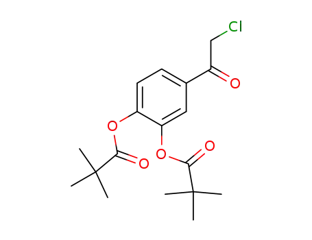 Molecular Structure of 185448-73-1 (2-Chloro-3',4'-bis(pivaloyloxy)acetophenone)