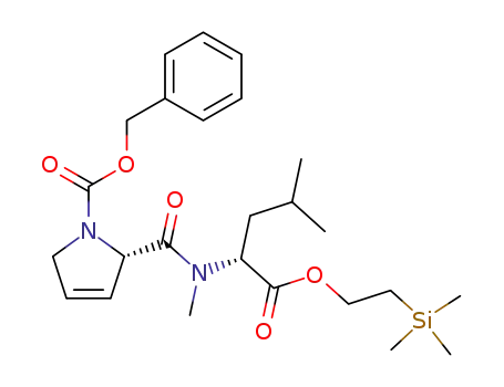 (S)-2-{Methyl-[(R)-3-methyl-1-(2-trimethylsilanyl-ethoxycarbonyl)-butyl]-carbamoyl}-2,5-dihydro-pyrrole-1-carboxylic acid benzyl ester