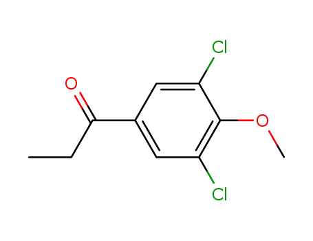 Molecular Structure of 213470-65-6 (1-(3',5'-dichloro-4'-methoxyphenyl)-1-propanone)