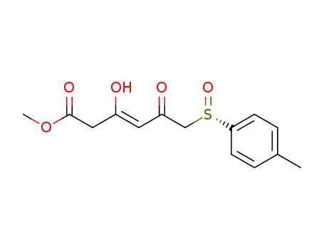 methyl (-)-(S)-3,5-dioxo-6-(p-tolylsulfinyl)hexanoate