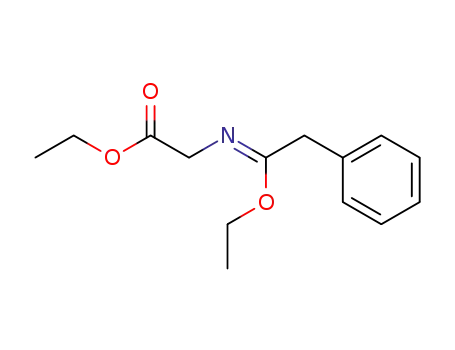 N-((ethoxycarbonyl)methyl)phenylacetimidoyl ethyl ether