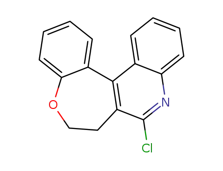 Molecular Structure of 151080-38-5 (6-Chloro-7,8-dihydro-9-oxa-5-aza-benzo[6,7]cyclohepta[1,2-a]naphthalene)