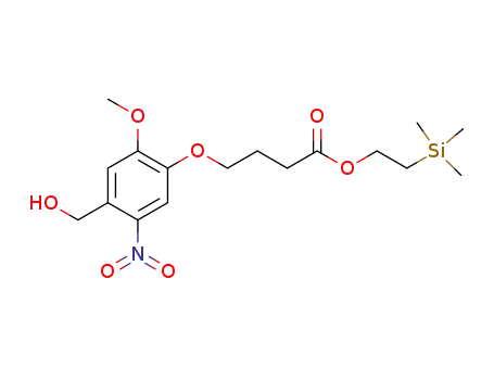 4-(4-Hydroxymethyl-2-methoxy-5-nitro-phenoxy)-butyric acid 2-trimethylsilanyl-ethyl ester