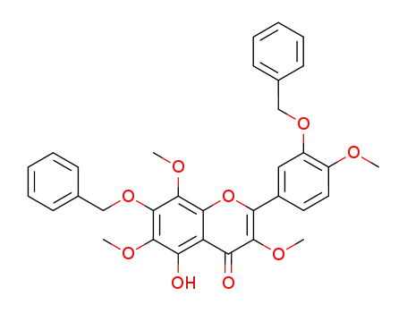7-Benzyloxy-2-(3-benzyloxy-4-methoxy-phenyl)-5-hydroxy-3,6,8-trimethoxy-chromen-4-one