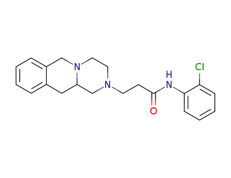 Molecular Structure of 100222-14-8 (2H-Pyrazino[1,2-b]isoquinoline-2-propanamide,
N-(2-chlorophenyl)-1,3,4,6,11,11a-hexahydro-)