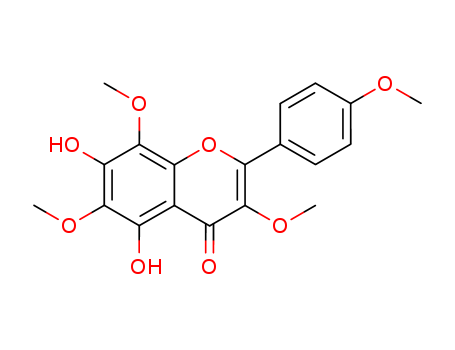 5,7-Dihydroxy-3,6,8-trimethoxy-2-(4-methoxyphenyl)-4H-1-benzopyran-4-one