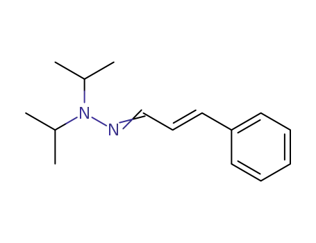 Molecular Structure of 111999-16-7 (2-Propenal, 3-phenyl-, bis(1-methylethyl)hydrazone)