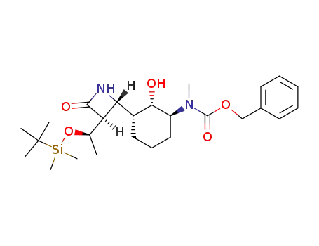 ((1S,2S,3R)-3-{(2R,3S)-3-[(R)-1-(tert-Butyl-dimethyl-silanyloxy)-ethyl]-4-oxo-azetidin-2-yl}-2-hydroxy-cyclohexyl)-methyl-carbamic acid benzyl ester