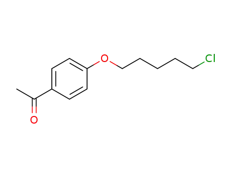 Molecular Structure of 61523-83-9 (4-chloropentoxyacetophenone)