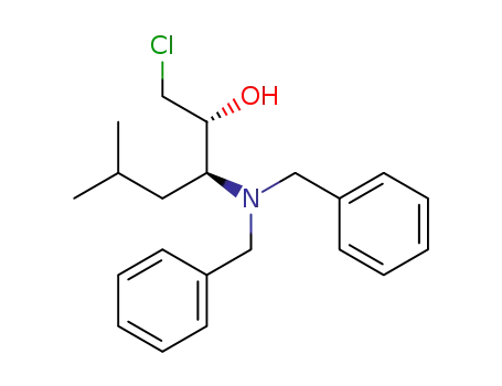 Molecular Structure of 171815-92-2 ((2R,3S)-1-CHLORO-3-DIBENZYLAMINO-5-METHYLHEXAN-2-OL)