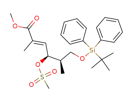 (E)-(4S,5R)-6-(tert-Butyl-diphenyl-silanyloxy)-4-methanesulfonyloxy-2,5-dimethyl-hex-2-enoic acid methyl ester