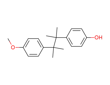 Molecular Structure of 112321-59-2 (Phenol, 4-[2-(4-methoxyphenyl)-1,1,2-trimethylpropyl]-)