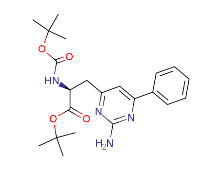 (S)-α-tert-butoxycarbonylamino-β-(2-amino-6-phenylpyrimidin-4-yl)propanoic acid α-tert-butyl ester
