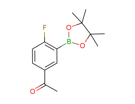 Molecular Structure of 765916-70-9 (5-Acetyl-2-fluorophenylboronic acid, pinacol ester)