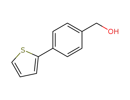 Molecular Structure of 81443-44-9 ((4-THIEN-2-YLPHENYL)METHANOL)