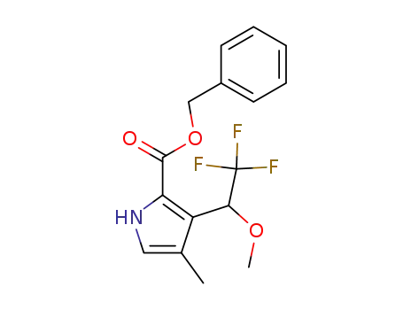 4-Methyl-3-(2,2,2-trifluoro-1-methoxy-ethyl)-1H-pyrrole-2-carboxylic acid benzyl ester