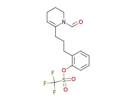 Trifluoro-methanesulfonic acid 2-[3-(1-formyl-1,4,5,6-tetrahydro-pyridin-2-yl)-propyl]-phenyl ester