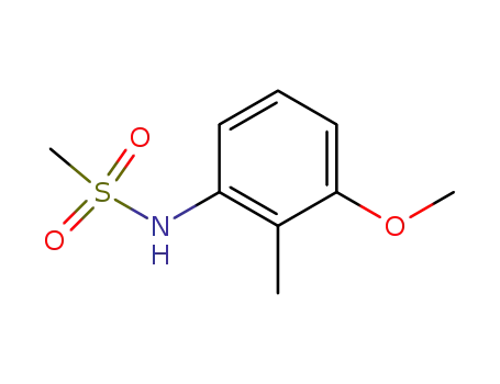Molecular Structure of 158656-48-5 (Methanesulfonamide, N-(3-methoxy-2-methylphenyl)-)