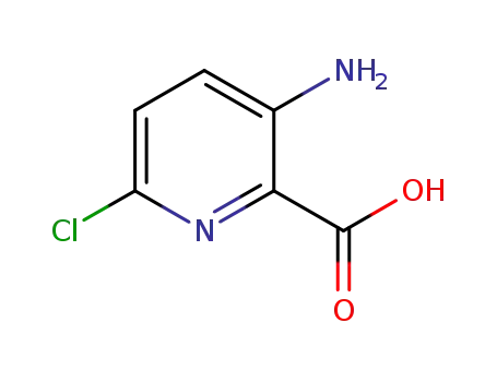 Molecular Structure of 866807-27-4 (3-Amino-6-chloropyridine-2-carboxylic acid)
