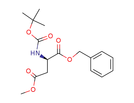 D-Aspartic acid, N-[(1,1-dimethylethoxy)carbonyl]-, 4-methyl
1-(phenylmethyl) ester